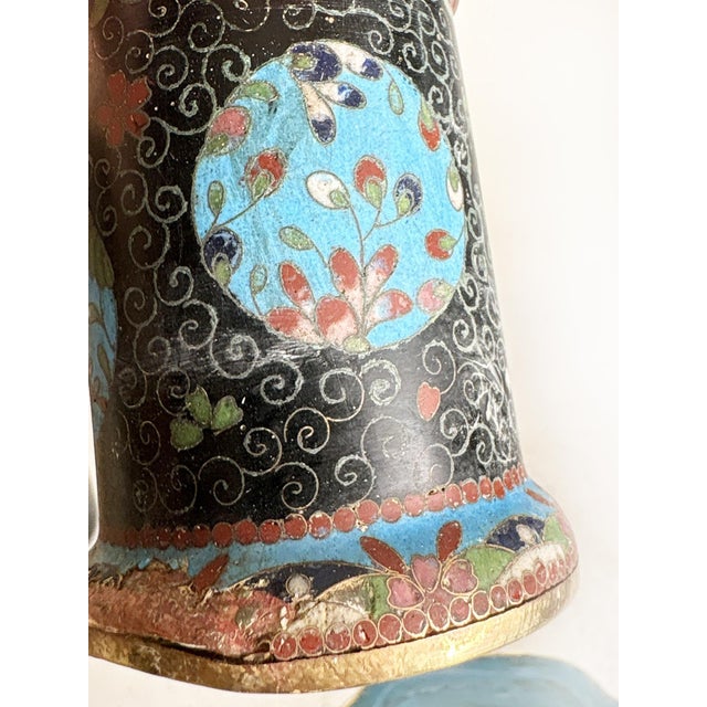 Small Cloisonné Tray with Boxes, China, 19th Century, Set of 3 For Sale - Image 13 of 16