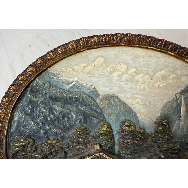 Antique 1800's Wilhelm Schiller Sohn Oil Terracotta Wall Plate Plaque Sculpture For Sale In New York - Image 6 of 13