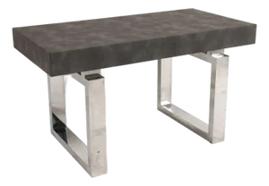 Custom Console Table or Desk With Chrome Base