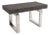 Custom Made Console Table or Desk With Chrome Base For Sale
