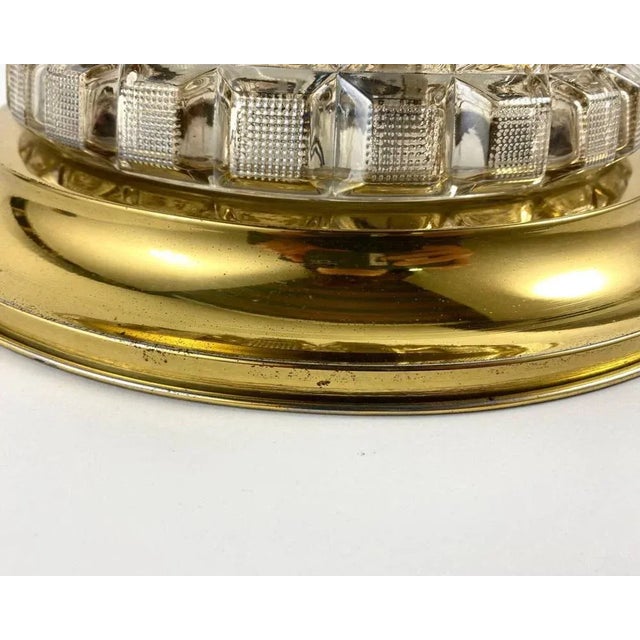 Vintage Gilt Metal and Cut Glass Wall Lighting For Sale - Image 5 of 7
