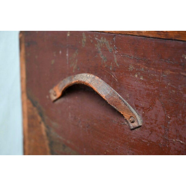 Large Chest in Weathered Wood, 1890s For Sale - Image 12 of 18