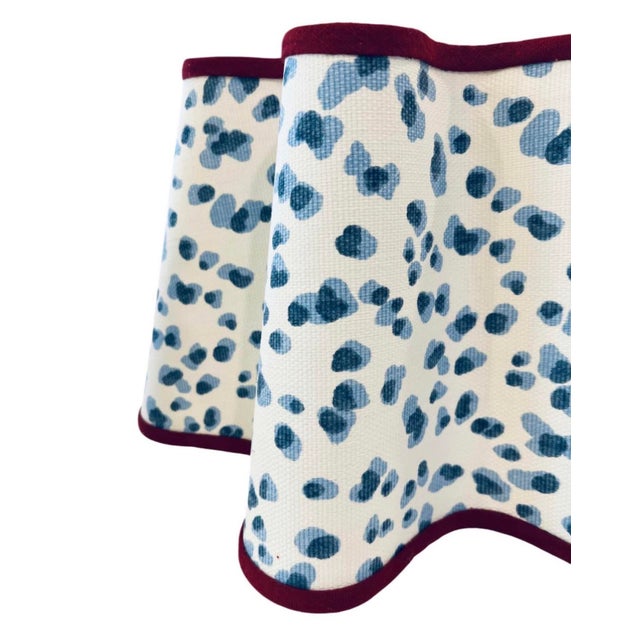 Tall Palm Beach Style Pineapple Lamps Scalloped Shades - a Pair For Sale - Image 9 of 11