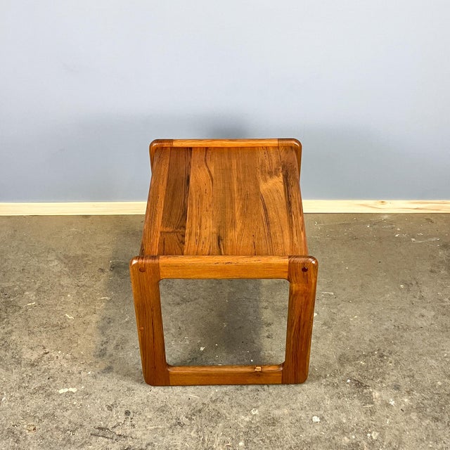 Mid-Century Modern Side Table in Teak, 1960s For Sale - Image 4 of 9