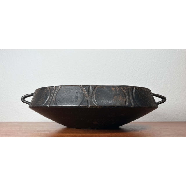 Ceramic Large Mid-Century Modern Danish Studio Pottery Bowl from Lund Keramik, 1960s For Sale - Image 7 of 18