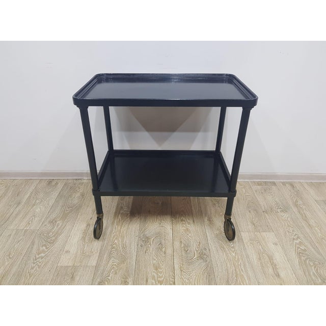 Historic Black Mobile Bar, 1930s For Sale - Image 5 of 13