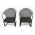 Vintage Mid-Century Salterini Curve Back Outdoor Cantilever/Springer Arm Chairs - Set of 2, Attributed For Sale