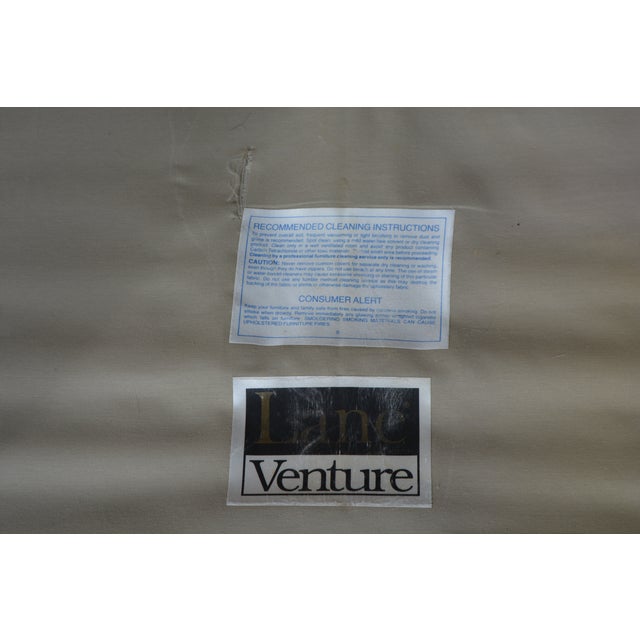 Vintage Lane Venture Tan Bamboo / Rattan Loveseat Settee W/ Orange / Monkey Cushions For Sale - Image 18 of 18