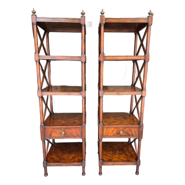 Pair of Wooden Étagères For Sale