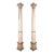 Large Pair of Vintage French Wood Columns Circa 1960 For Sale