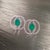 Traditional Diamond Emerald Earrings 14k White Gold 2.16 TCW Certified For Sale - Image 3 of 15