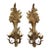 1960s French Carved Giltwood Two-Light Wall Sconces - a Pair For Sale