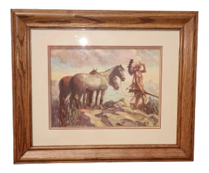 Vintage Picture of the 'Horse Trader' 1935 Print by Herbert M. Hegert