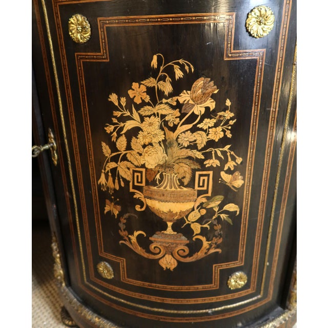 19th Century Inlaid Corner Cabinets, Set of 2 For Sale - Image 11 of 13
