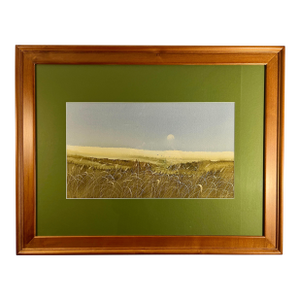 1973 Guillermo Zuniga Original Watercolor Painting on Board Framed and Signed