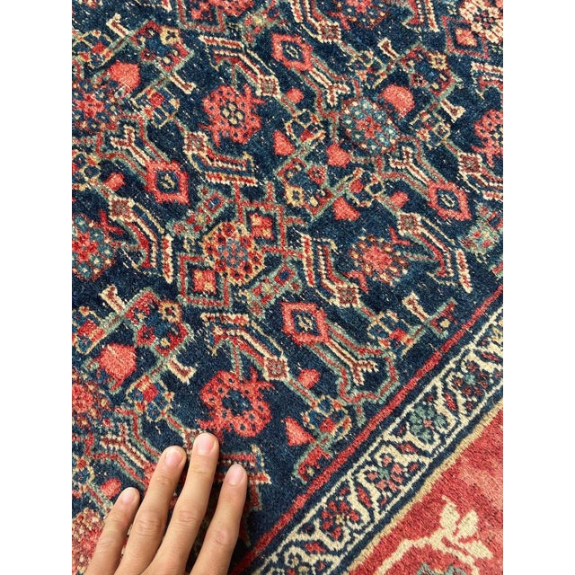 Antique Halvai Bidjar with Growing Vine Border Rug 4 x 20.3 For Sale - Image 11 of 14