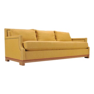 Holly Hunt for Studio H George v Sofa in Goldenrod Fabric For Sale
