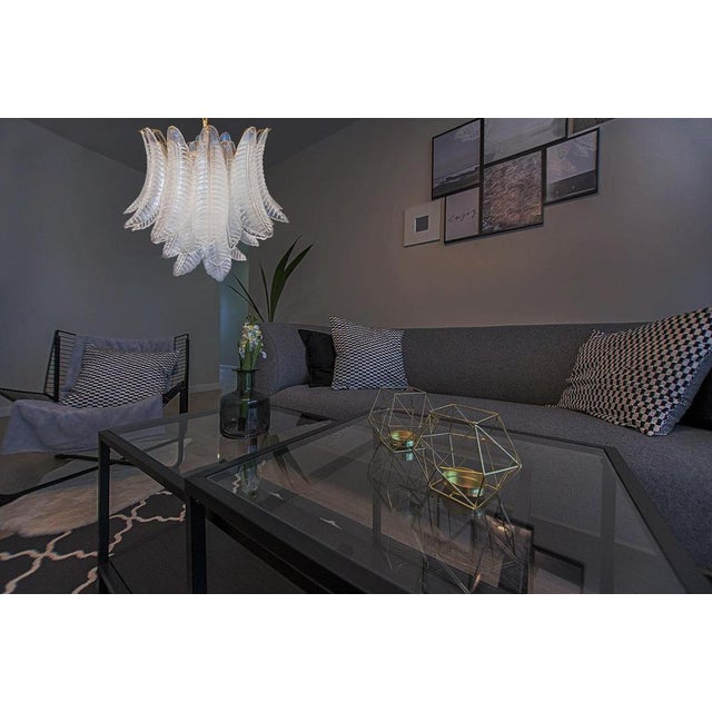 Vintage Italian Murano Glass Chandelier, 1980 For Sale - Image 13 of 18