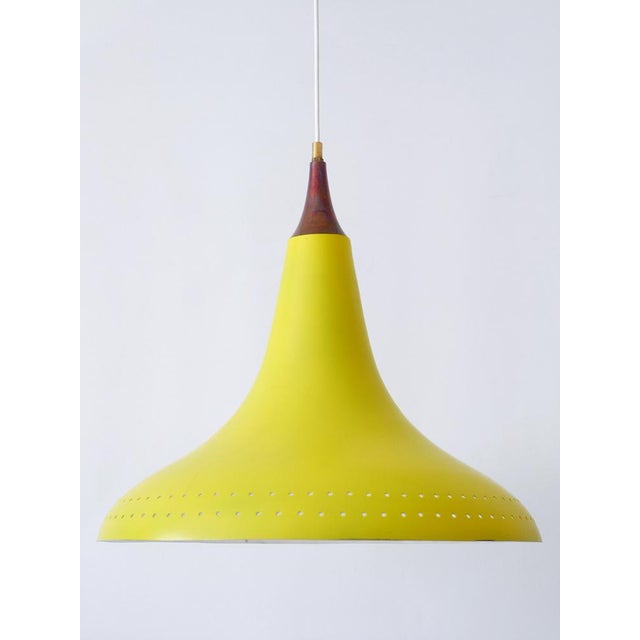 1960s Mid-Century Modern Perforated Aluminium Pendant Lamp, 1960s For Sale - Image 5 of 18