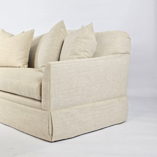 m.j. Design Consultants Custom Neutral Upholstered Sofa For Sale In Phoenix - Image 6 of 14