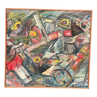 Bengt Fredriksson, Composition, 1960s, Oil on Canvas For Sale