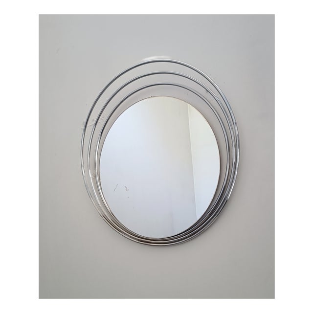 Vintage Space Age Mirror, Italy, 1970s For Sale