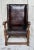 Antique Victorian Leather and Oak Library Chair, 1830 For Sale - Image 3 of 11