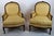 Late 20th Century Late 20th Century Pair of Gold Upholstered French Bergere Chairs For Sale - Image 5 of 5