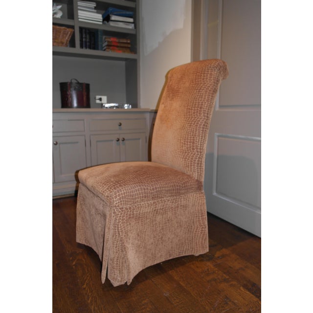 Skirted Parsons Dining Chairs - Set of 4 | Chairish