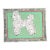 Dog Poodle Folk Pop Art Minimalism Expressionism White Green Apricot Original Painting by Cleo Plowden For Sale
