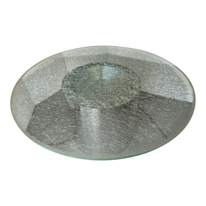 Steve Chase Crackled Glass Dining Table From 80's