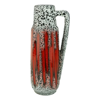 Vintage West German Vase with Lora from Scheurich Keramik For Sale
