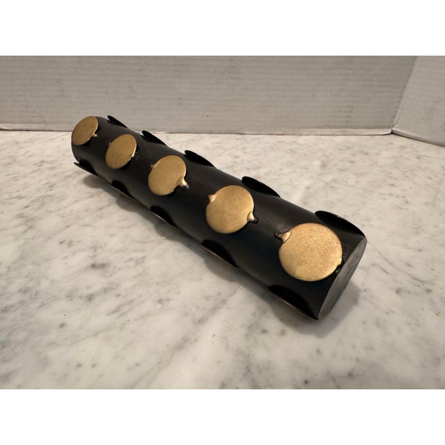 Modern Modern Metal Dot Vase by Arteriors Home For Sale - Image 3 of 6
