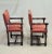 Antique European Renaissance Revival Chairs With Terracotta Linen Upholstery - A Pair For Sale - Image 14 of 14