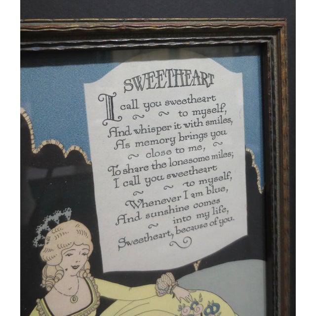 Art Deco Print Called Sweetheart For Sale - Image 4 of 4