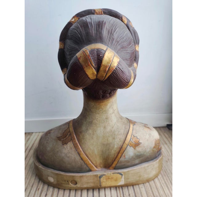 Hand Painted Figurative Statue, 1800s, Terracotta For Sale - Image 10 of 18