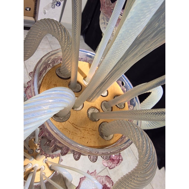 Vintage Murano Chandelier, 1980s For Sale - Image 12 of 16