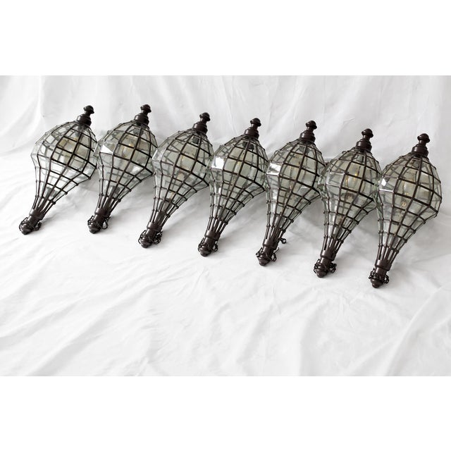 2020s Bevel Glass Raindrop Pendant Light For Sale - Image 5 of 8