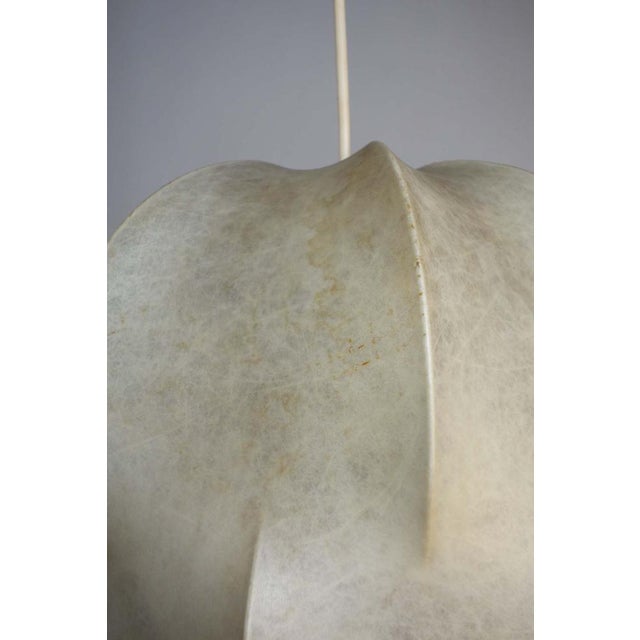 Space Age Italian Cocoon Ceiling Lamp, 1960s For Sale - Image 3 of 14
