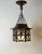 20th Century German Brass and Textured Glass Chinoiserie Lantern, 1920s For Sale - Image 3 of 18