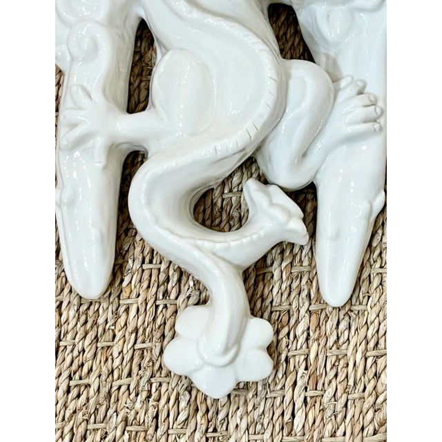 Early 20th Century French Ceramic Gargoyle Wall Sconce For Sale - Image 9 of 11