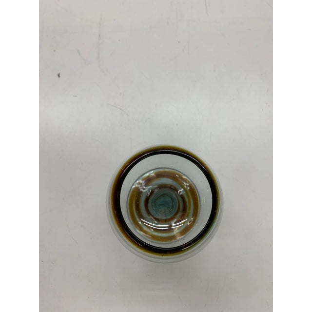 Glass Vintage Brandy Glassware With Golden Accents - Set of 7 For Sale - Image 7 of 10