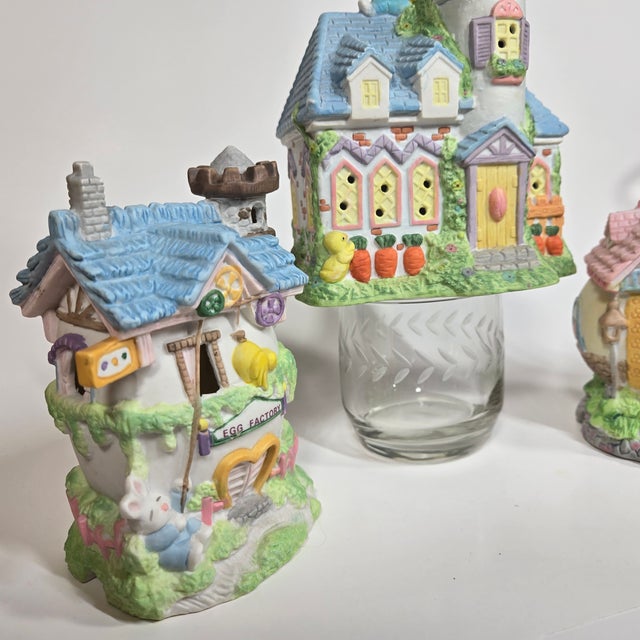 Easter Bunny Houses - Set of Three For Sale - Image 10 of 11