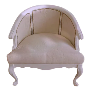 Custom Barrel Back Armchair