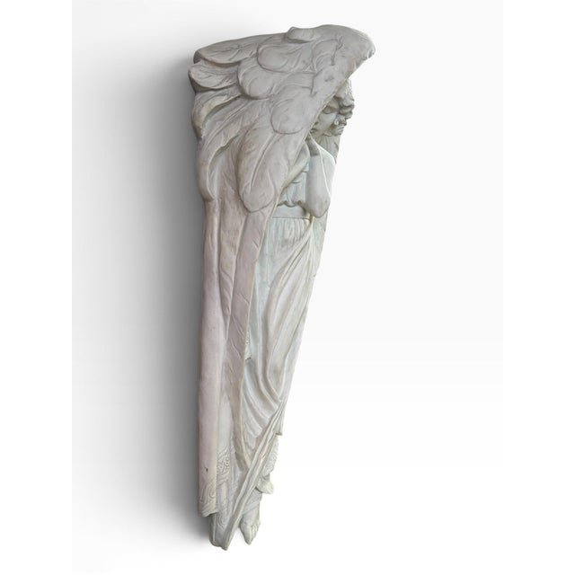 Rococo Design Toscano Santa Croce Angel Frieze Ng33656 | Vintage Wall Sculpture For Sale - Image 3 of 5