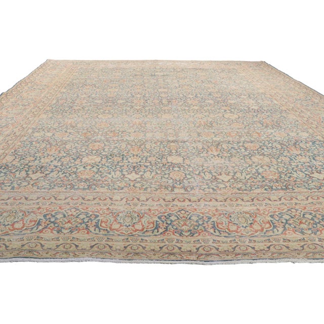 Traditional Antique Persian Kerman Rug - 11'03 X 16'04 For Sale - Image 3 of 9