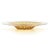 Large Golden Amber Colored Glass Dish For Sale - Image 3 of 8