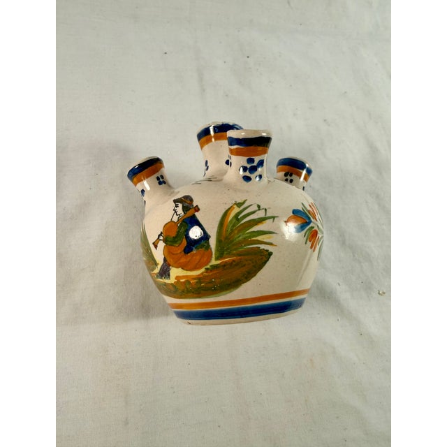 Henriot Quimper Antique, Henriot Quimper, Faience, Quintal Vase For Sale - Image 4 of 9