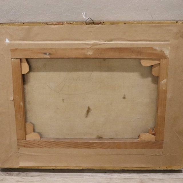 Panoramic View of Naples, Oil Painting on Canvas, 19th Century, Framed For Sale - Image 5 of 12