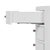 White Nora 28 in. W Oval Wood 4 Drawer Nightstand, Textured White For Sale - Image 8 of 11